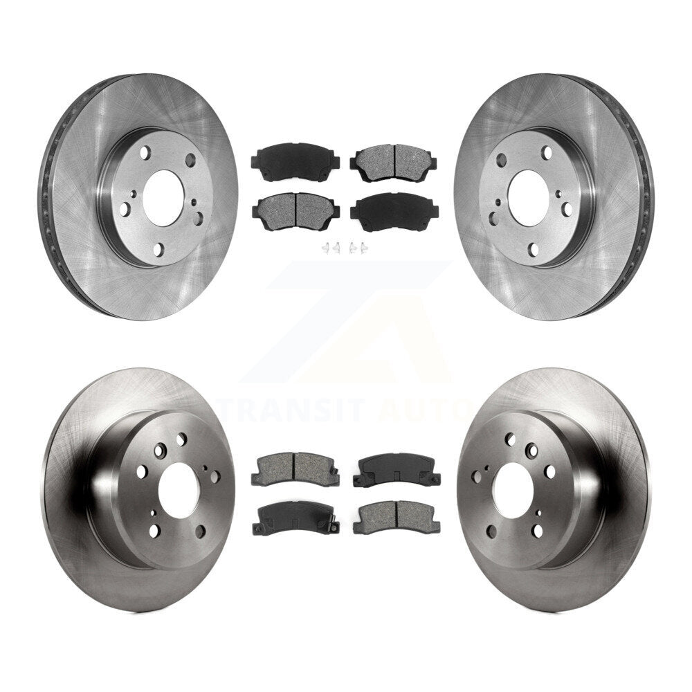 Rotor de frein à disque avant et arrière et Kit de plaquettes semi-métalliques pour Toyota Camry Lexus ES30