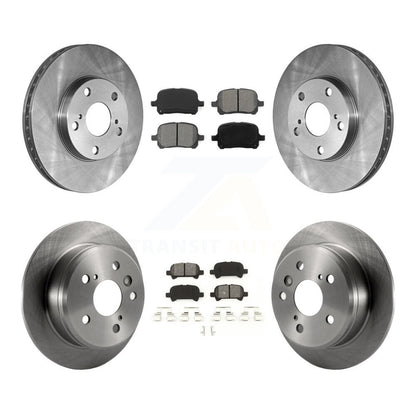 Kit de rotors de frein à disque avant et arrière et plaquettes semi-métalliques pour Toyota Camry Solara