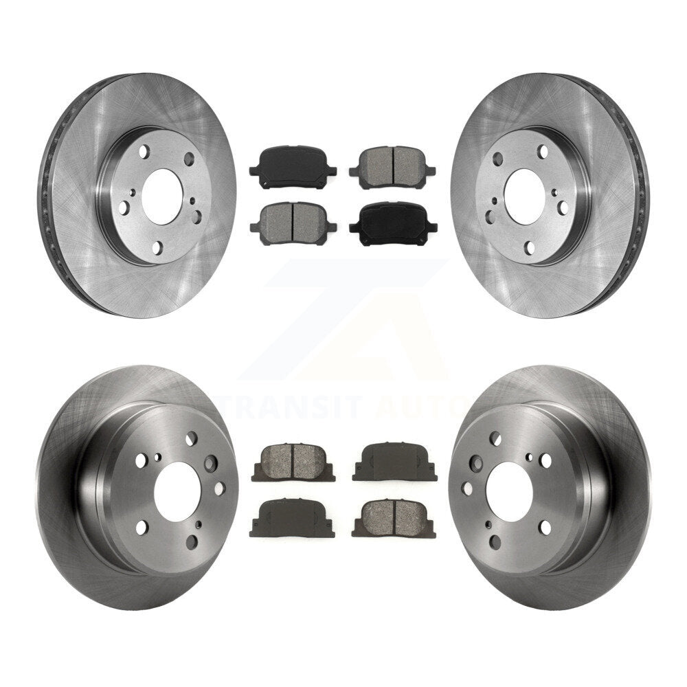 Rotor de frein à disque avant et arrière et Kit de plaquettes semi-métalliques pour Toyota Camry Lexus ES30