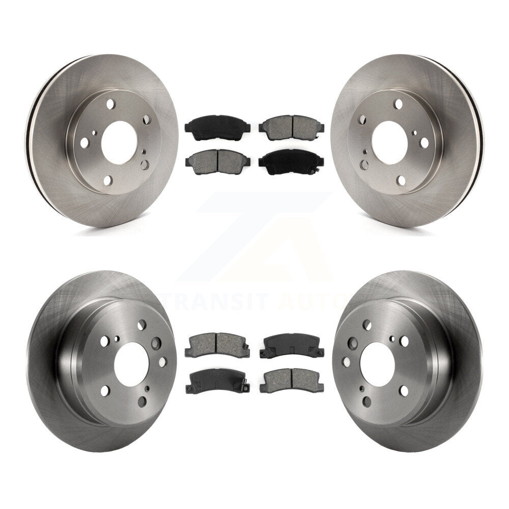 Kit de rotors de frein à disque avant et arrière et plaquettes semi-métalliques pour Toyota Camry