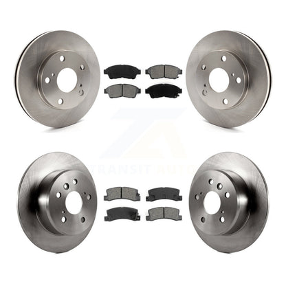 Kit de rotors de frein à disque avant et arrière et plaquettes semi-métalliques pour Toyota Camry