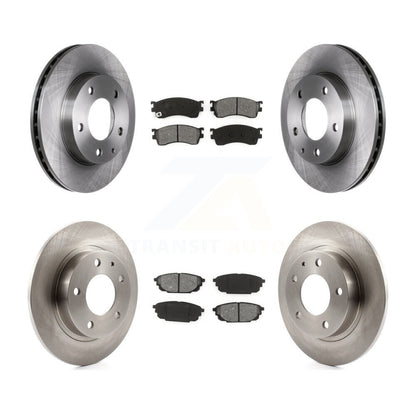 Kit de rotor de frein à disque avant et arrière et plaquettes semi-métalliques pour Mazda Protege Protege