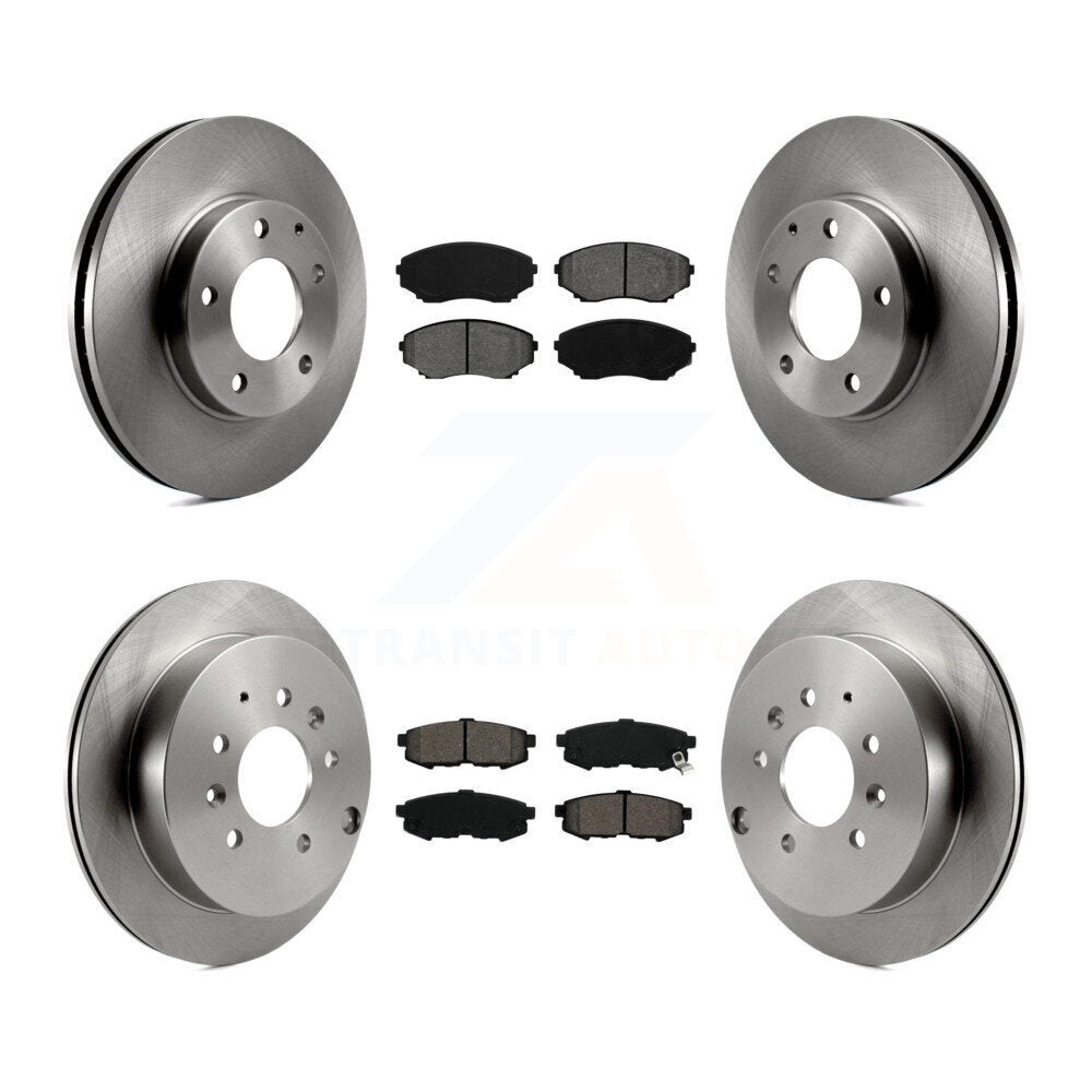Kit de rotors de frein à disque avant et arrière et plaquettes semi-métalliques pour Mazda MPV 2004-2006