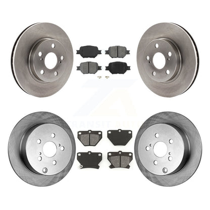 Rotors de frein à disque avant et arrière et kit de plaquettes semi-métalliques pour Toyota Celica G 2001