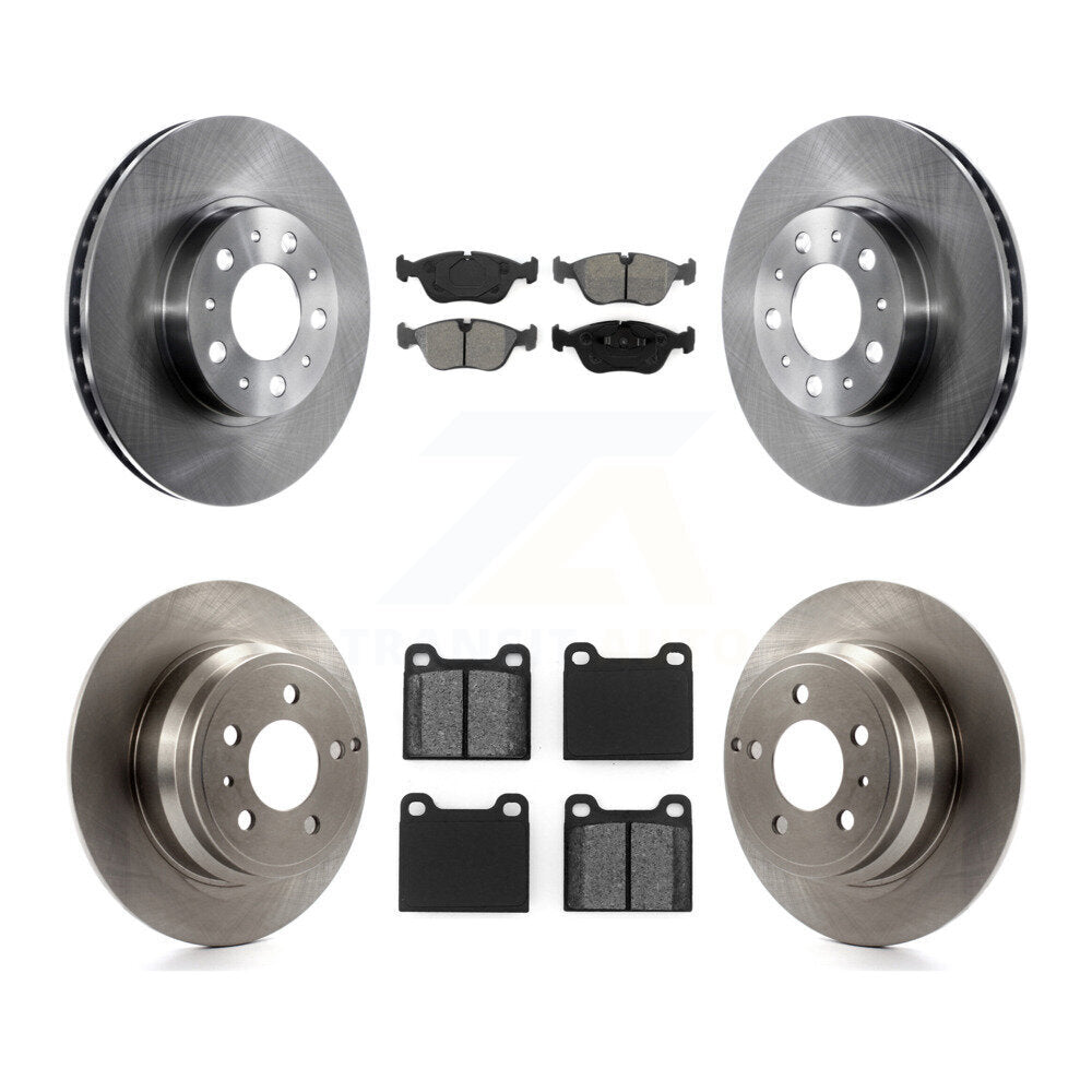 Kit de rotors de frein à disque avant et arrière et plaquettes semi-métalliques pour Volvo C70 V70