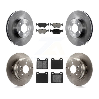 Kit de rotors de frein à disque avant et arrière et plaquettes semi-métalliques pour Volvo C70 V70