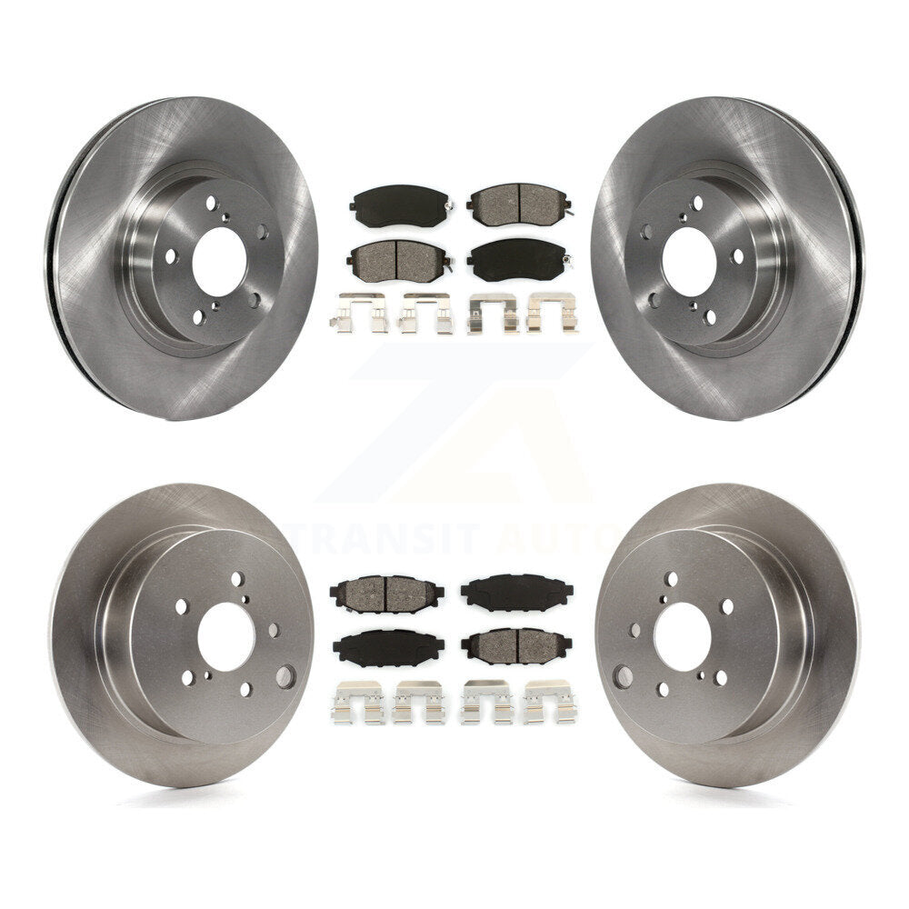Kit de rotors de frein à disque avant et arrière et plaquettes semi-métalliques pour Subaru Impreza