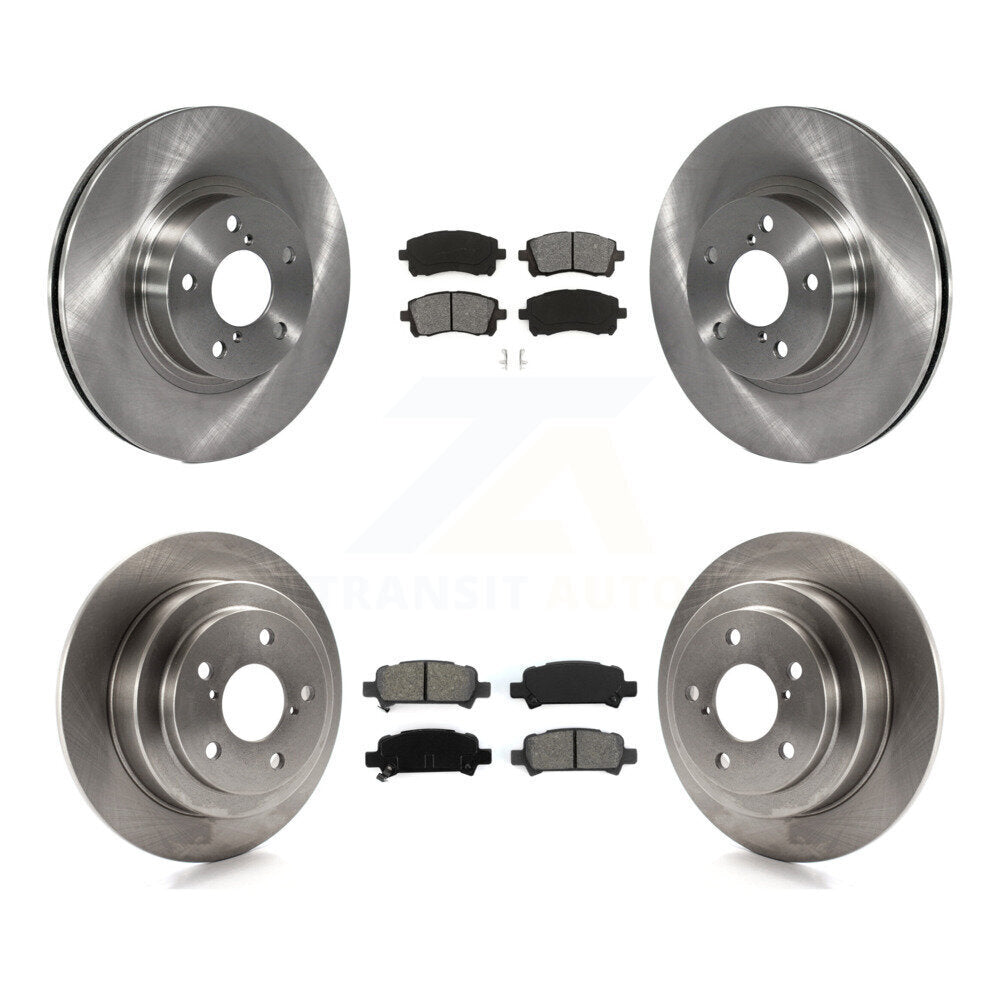 Rotors de frein à disque avant et arrière et Kit de plaquettes semi-métalliques pour Subaru Forester Imprez