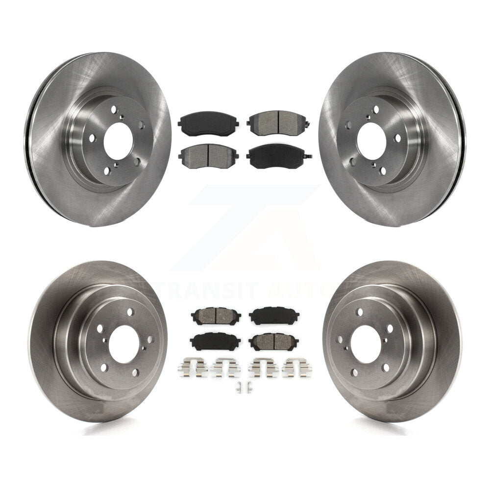 Rotor de frein à disque avant et arrière et Kit de plaquettes semi-métalliques pour Subaru Impreza Saab 9-2
