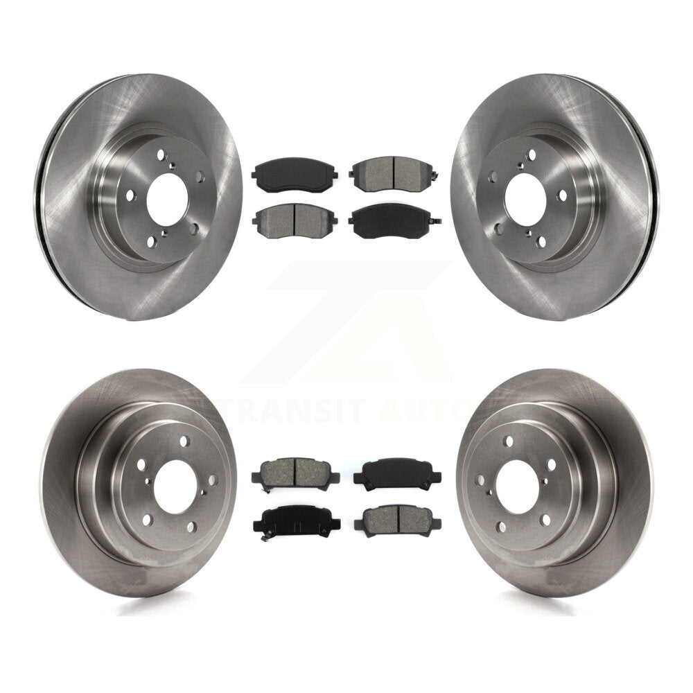 Rotors de frein avant et arrière et Kit de plaquettes semi-métalliques pour Subaru Impreza Outback RS T