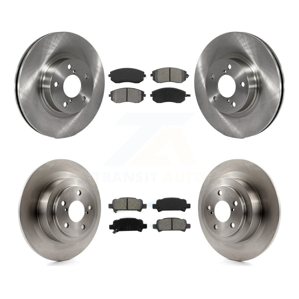 Kit de disques de frein à disque avant et arrière et plaquettes semi-métalliques pour Subaru Legacy