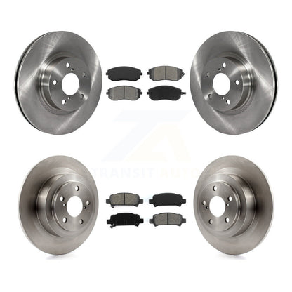 Kit de disques de frein à disque avant et arrière et plaquettes semi-métalliques pour Subaru Legacy