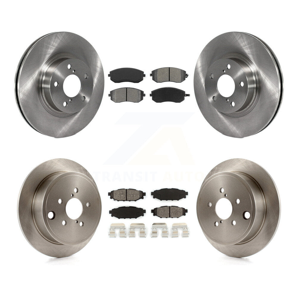 Kit de rotors de frein à disque avant et arrière et plaquettes semi-métalliques pour Subaru Impreza