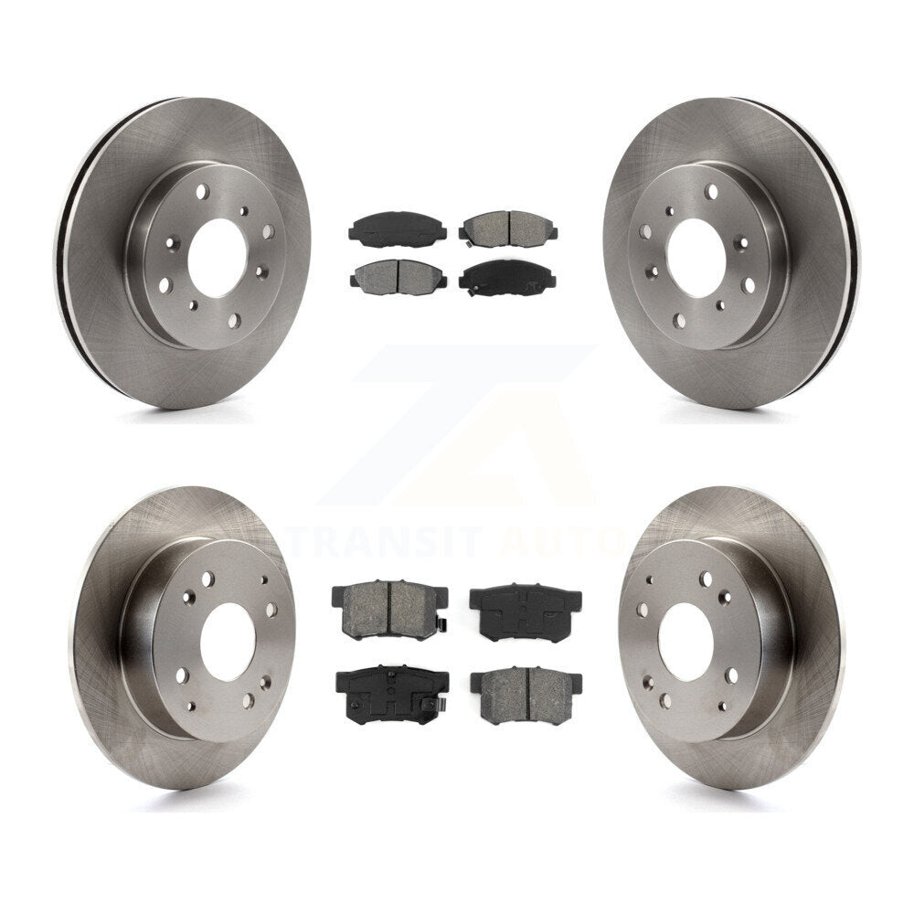 Rotors de frein à disque avant et arrière et Kit de plaquettes semi-métalliques pour Honda Accord Acura C