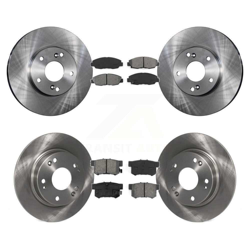 Kit de rotor de frein avant et arrière et plaquettes semi-métalliques pour Honda Civic Tourin 2014-2015