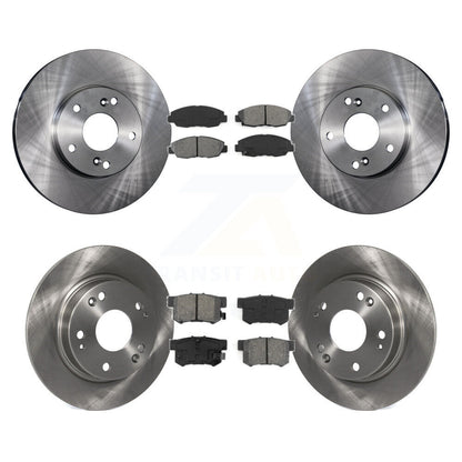 Kit de rotor de frein avant et arrière et plaquettes semi-métalliques pour Honda Civic Tourin 2014-2015