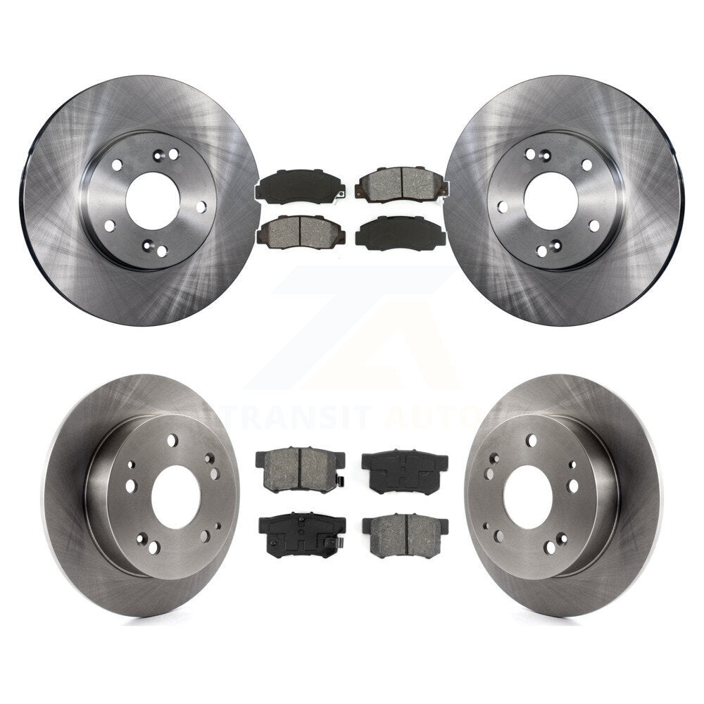 Kit de rotor de frein avant et arrière et plaquettes semi-métalliques pour Honda Accord 3.0 1998-2002