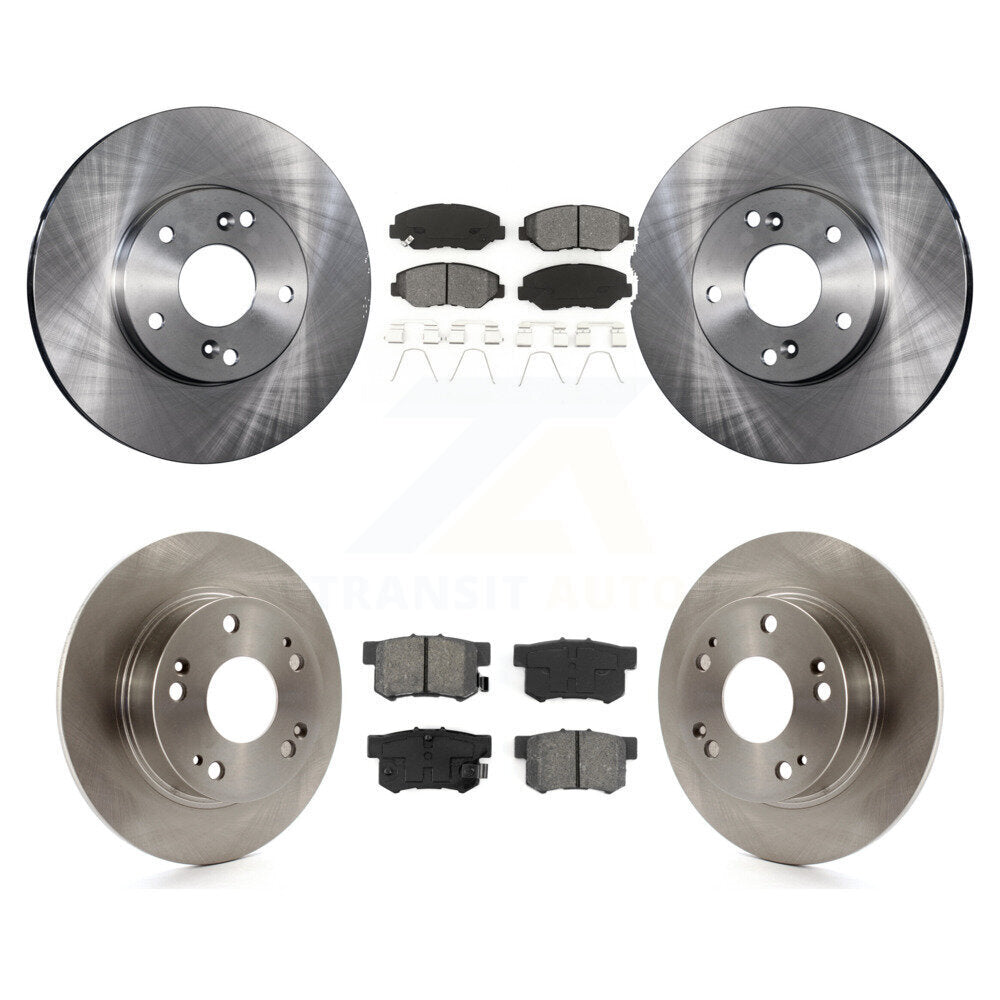Kit de rotors de frein à disque avant et arrière et plaquettes semi-métalliques pour Honda Accord