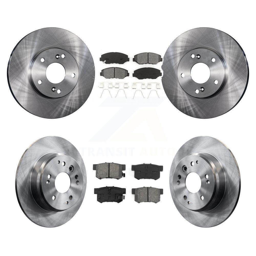 Rotors de frein à disque avant et arrière et Kit de plaquettes semi-métalliques pour Honda Elemen 2003 – 2011