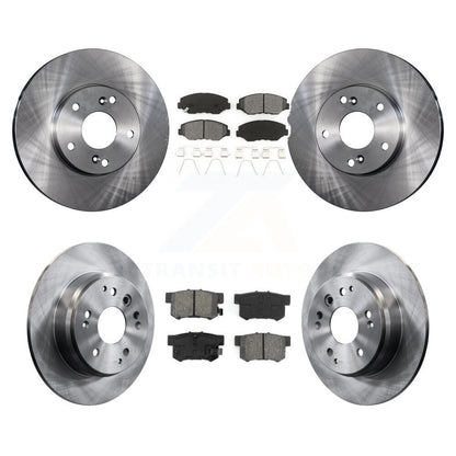 Rotors de frein à disque avant et arrière et Kit de plaquettes semi-métalliques pour Honda Elemen 2003 – 2011