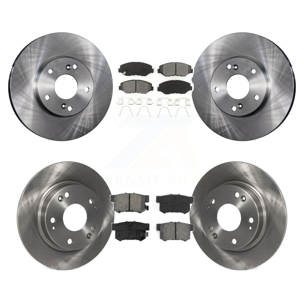 Rotors de frein à disque avant et arrière et Kit de plaquettes semi-métalliques pour Honda Civic Acura IL