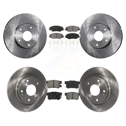 Rotors de frein à disque avant et arrière et Kit de plaquettes semi-métalliques pour Honda Civic Acura IL