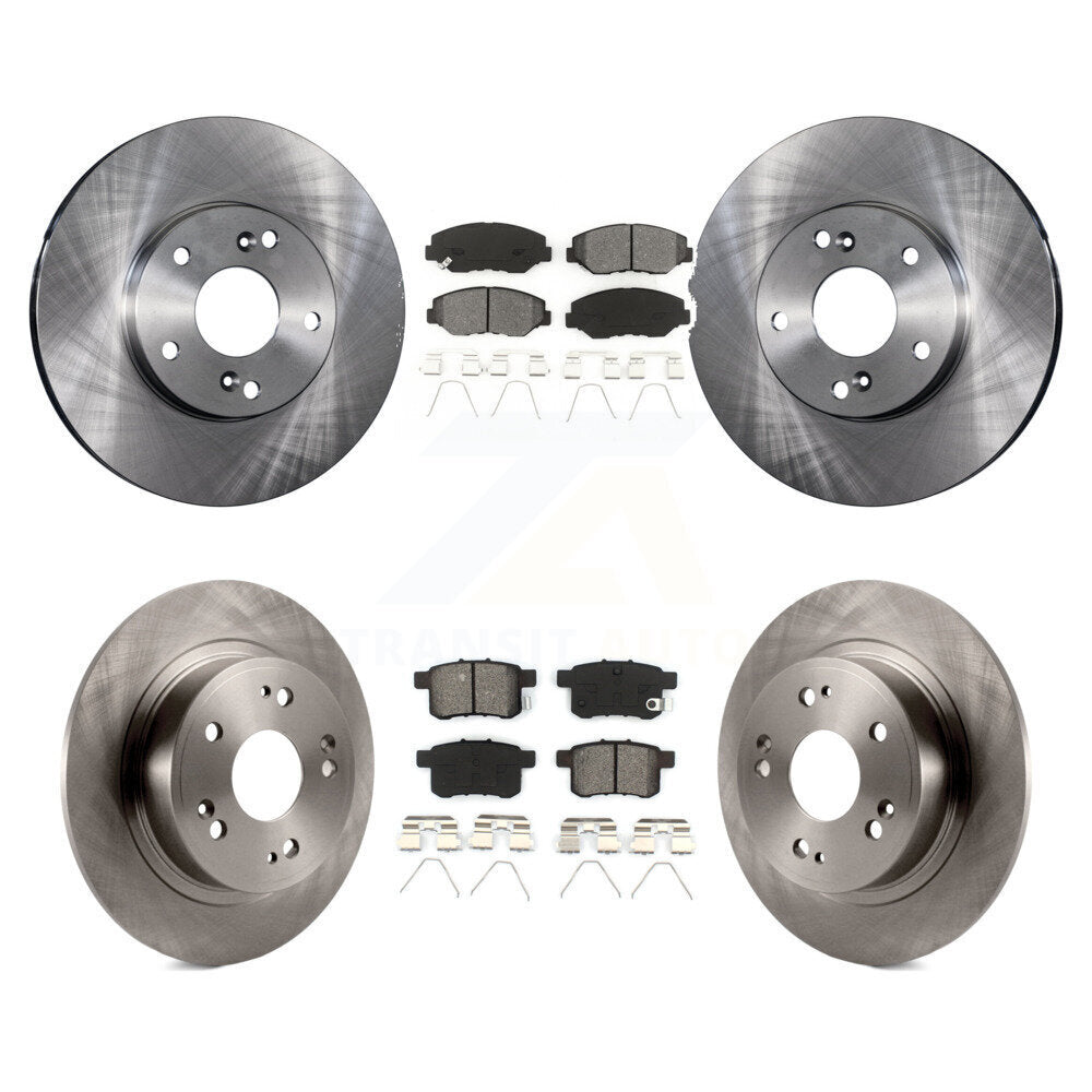 Kit de rotors de frein à disque avant et arrière et plaquettes semi-métalliques pour Honda Accord