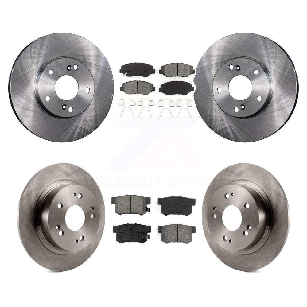 Kit de rotors de frein à disque avant et arrière et plaquettes semi-métalliques pour Honda Accord