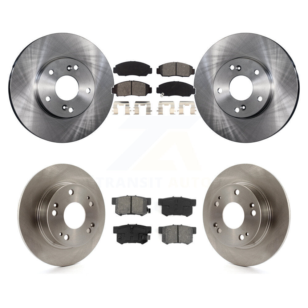 Kit de rotors de frein à disque avant et arrière et plaquettes semi-métalliques pour Honda Accord
