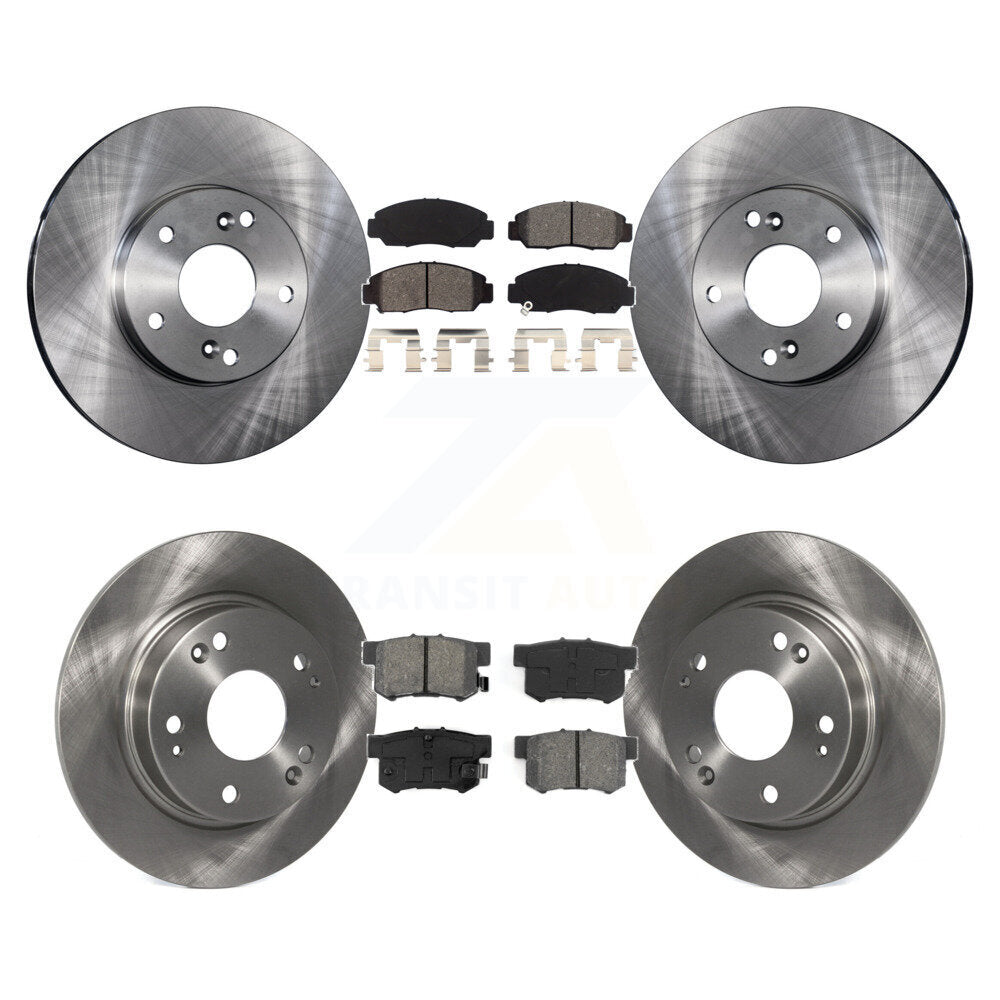 Kit de rotors de frein à disque avant et arrière et plaquettes semi-métalliques pour Acura CSX K8S-10109