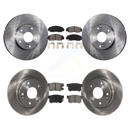 Kit de rotors de frein à disque avant et arrière et plaquettes semi-métalliques pour Acura CSX K8S-10109