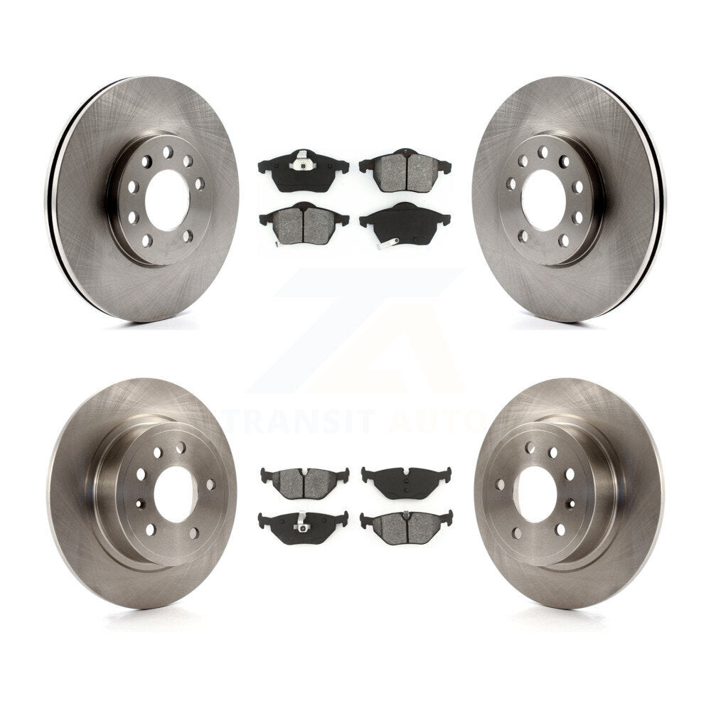 Kit de disques de frein à disque avant et arrière et plaquettes semi-métalliques pour Saab 9-5 K8S-101096