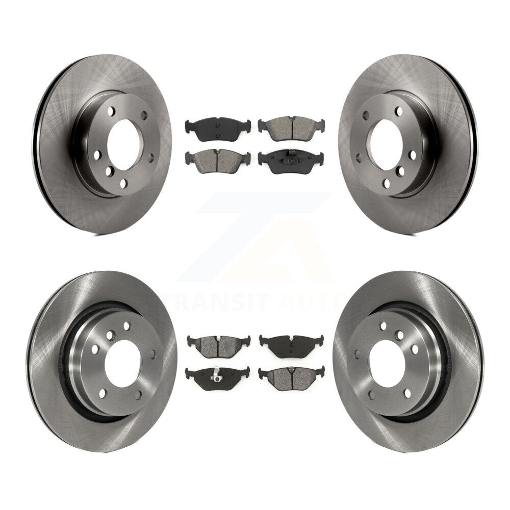 Kit de rotors de frein à disque avant et arrière et plaquettes semi-métalliques pour BMW 328i 328is