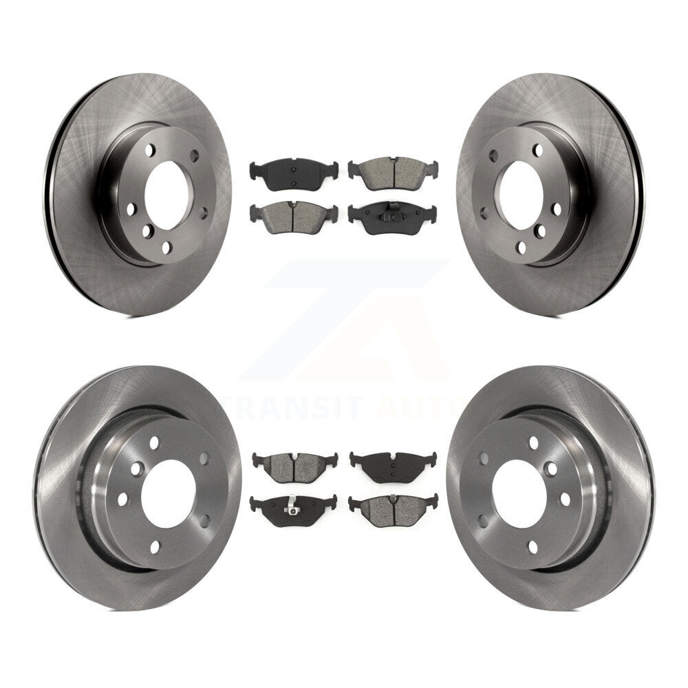 Kit de rotors de frein à disque avant et arrière et plaquettes semi-métalliques pour BMW 323i 328i 323Ci