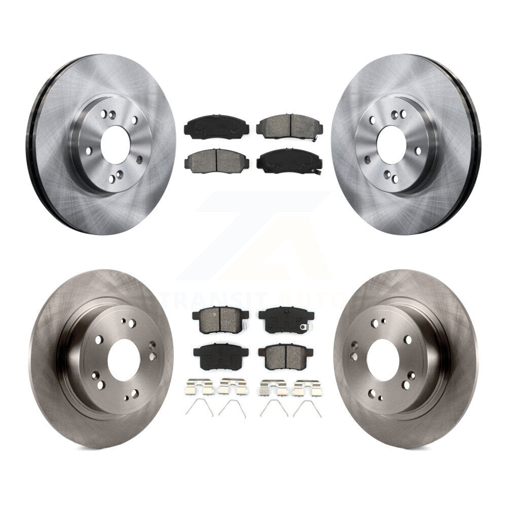 Kit de rotor de frein à disque avant et arrière et plaquettes semi-métalliques pour Honda Accord Acura TS
