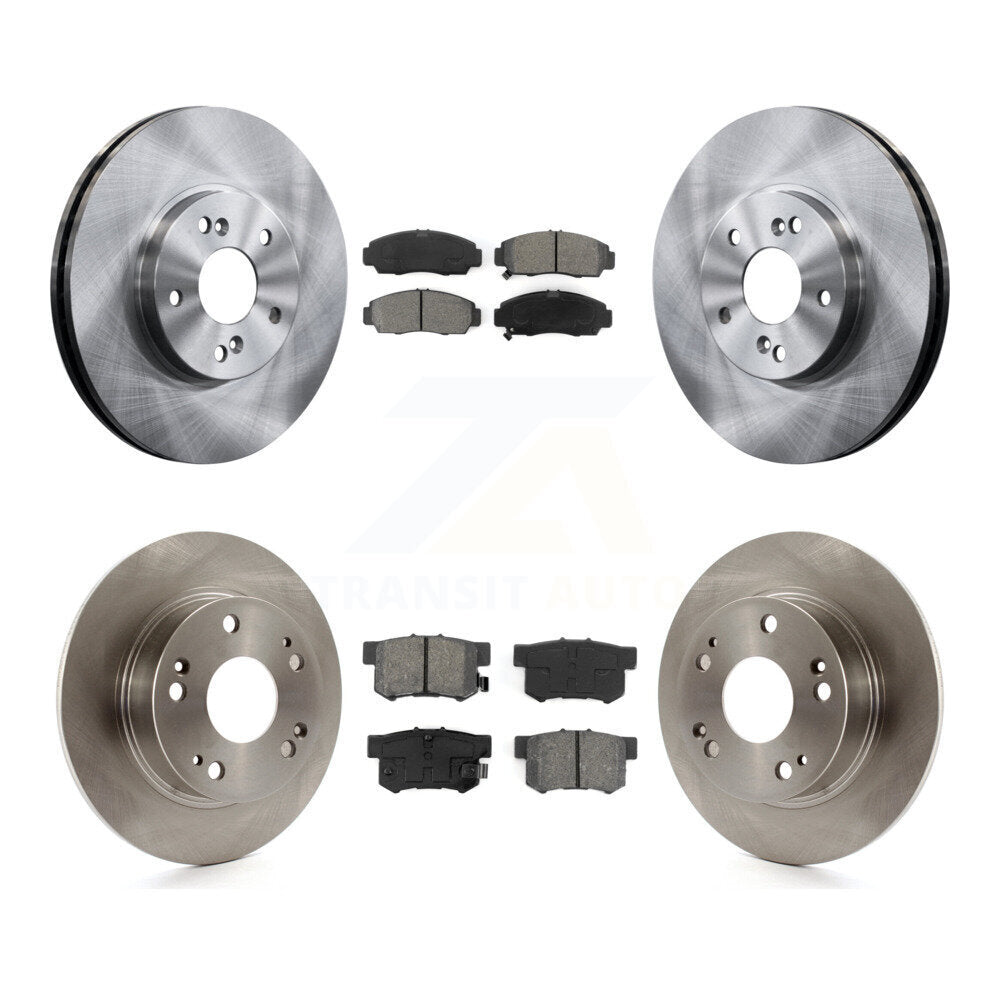 Kit de rotor de frein à disque avant et arrière et plaquettes semi-métalliques pour Honda Accord Acura TS