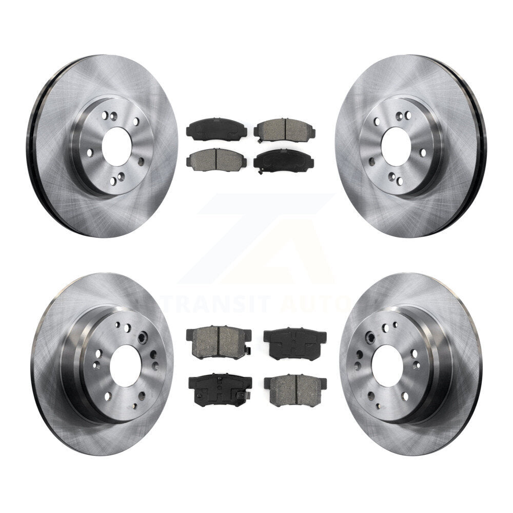 Kit de disques de frein à disque avant et arrière et plaquettes semi-métalliques pour Acura TL K8S-101118
