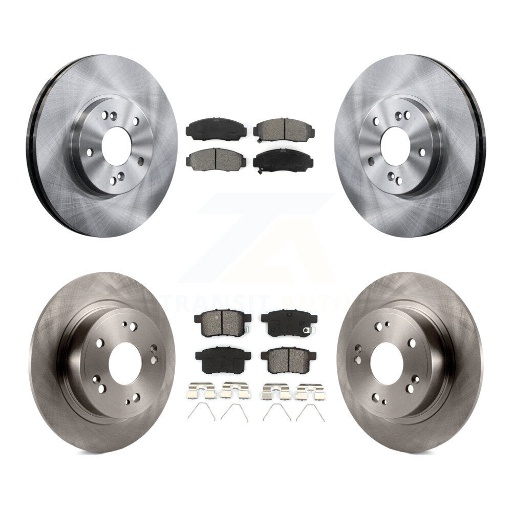 Kit de rotor de frein à disque avant et arrière et plaquettes semi-métalliques pour Honda Accord Acura TS