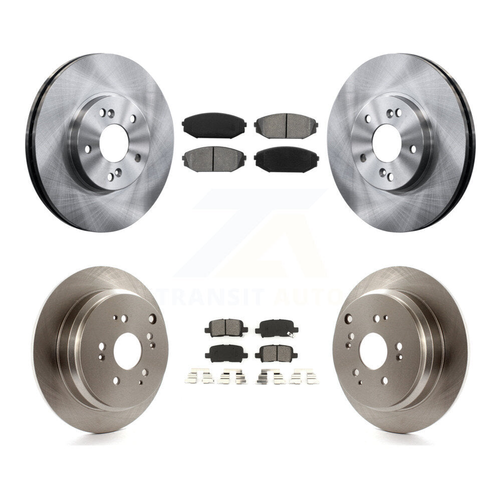 Kit de rotors de frein à disque avant et arrière et plaquettes semi-métalliques pour Honda Odysse 2002-2004