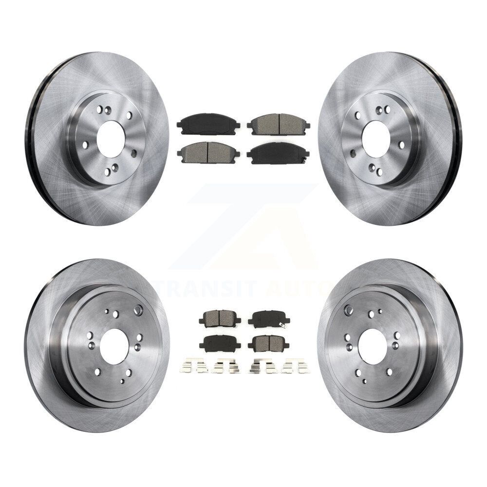 Kit de rotors de frein à disque avant et arrière et plaquettes semi-métalliques pour Acura MDX 2003-2006