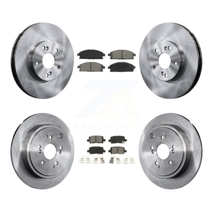 Kit de rotors de frein à disque avant et arrière et plaquettes semi-métalliques pour Acura MDX 2003-2006