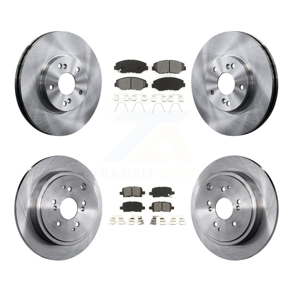 Rotors de frein à disque avant et arrière et kit de plaquettes semi-métalliques pour Honda Pilo 2003-2008