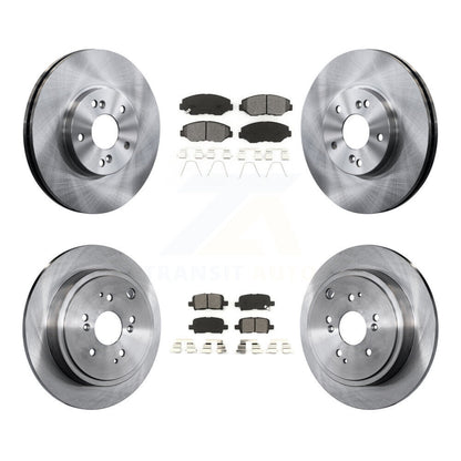 Rotors de frein à disque avant et arrière et kit de plaquettes semi-métalliques pour Honda Pilo 2003-2008