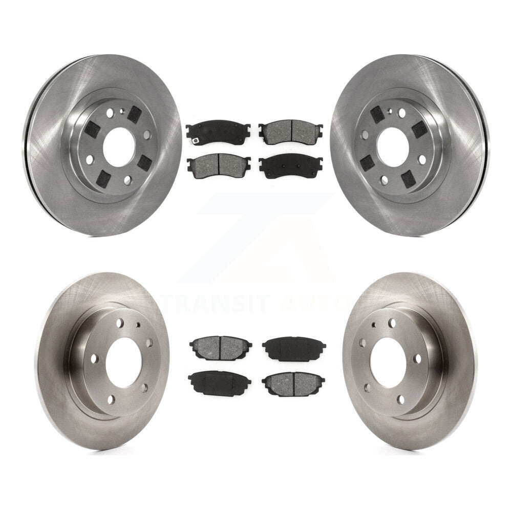 Kit de plaquettes semi-métalliques de Rotor de frein avant et arrière, pour Mazda Protege avec roue à 4 écrous