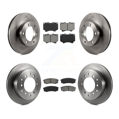 Kit de rotors de frein à disque avant et arrière et plaquettes semi-métalliques pour Toyota Sequoia