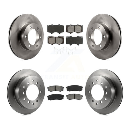 Kit de rotors de frein à disque avant et arrière et plaquettes semi-métalliques pour Toyota Sequoia