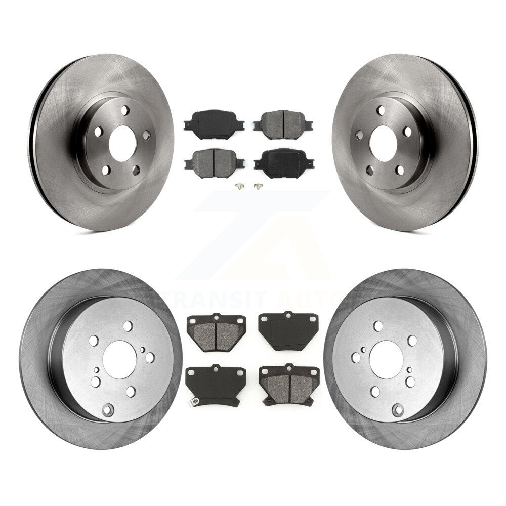 Kit de rotors de frein à disque avant et arrière et plaquettes semi-métalliques pour Toyota Celica