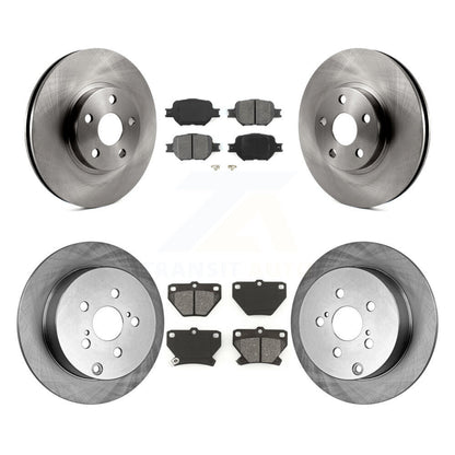 Kit de rotors de frein à disque avant et arrière et plaquettes semi-métalliques pour Toyota Celica