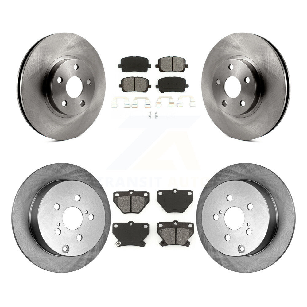 Kit de rotor de frein avant et arrière et plaquettes semi-métalliques pour Toyota Matrix Corolla Pontia