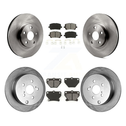 Kit de rotor de frein avant et arrière et plaquettes semi-métalliques pour Toyota Matrix Corolla Pontia